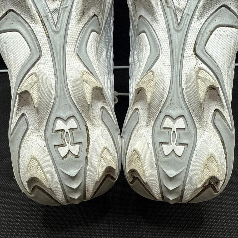 Under Armour Spotlight Hammer RM Youth 2.5 White Silver Football Cleats UZB52